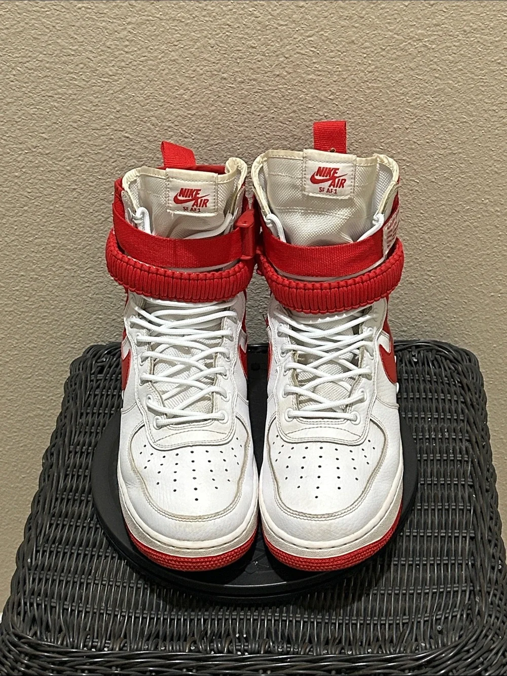 Nike SF Air Force 1 High White University Red AR1955-100